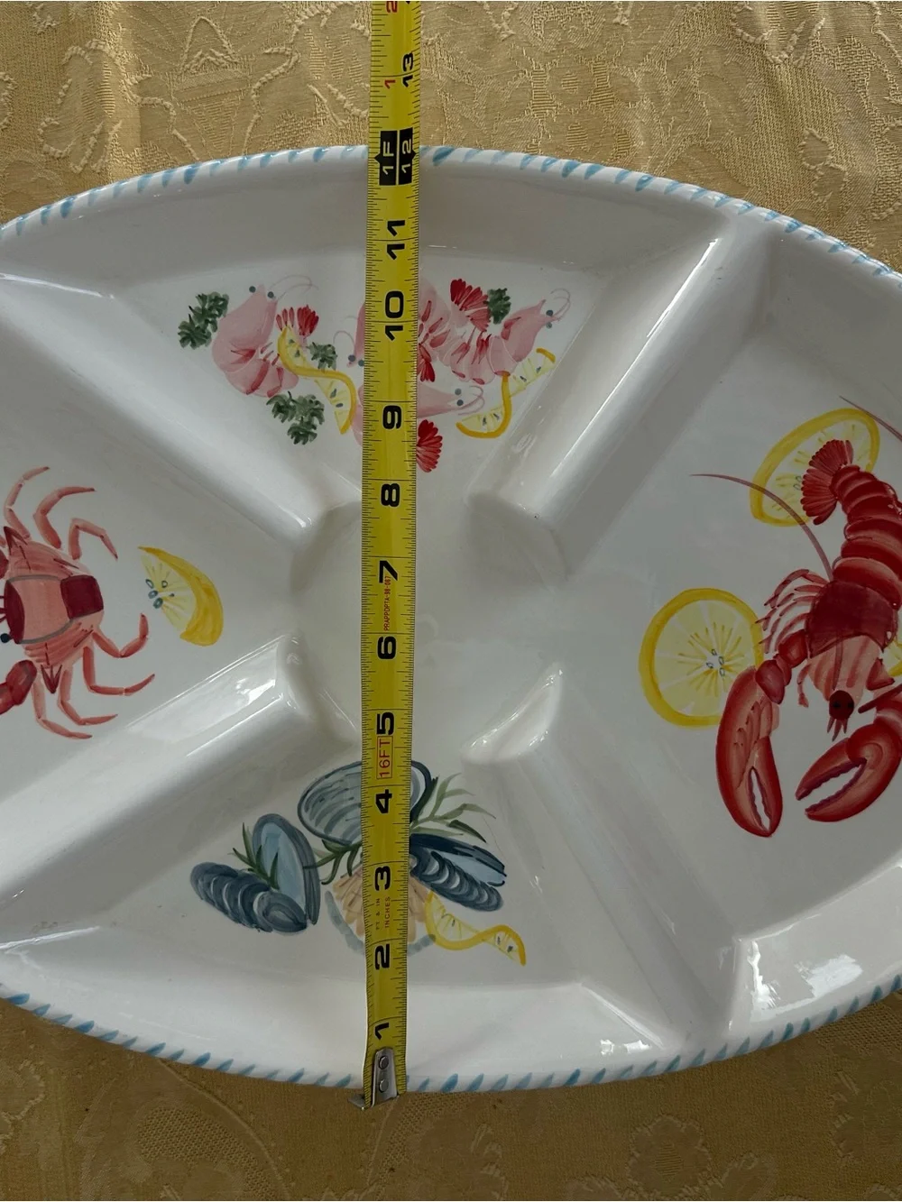 Vintage ceramic divided